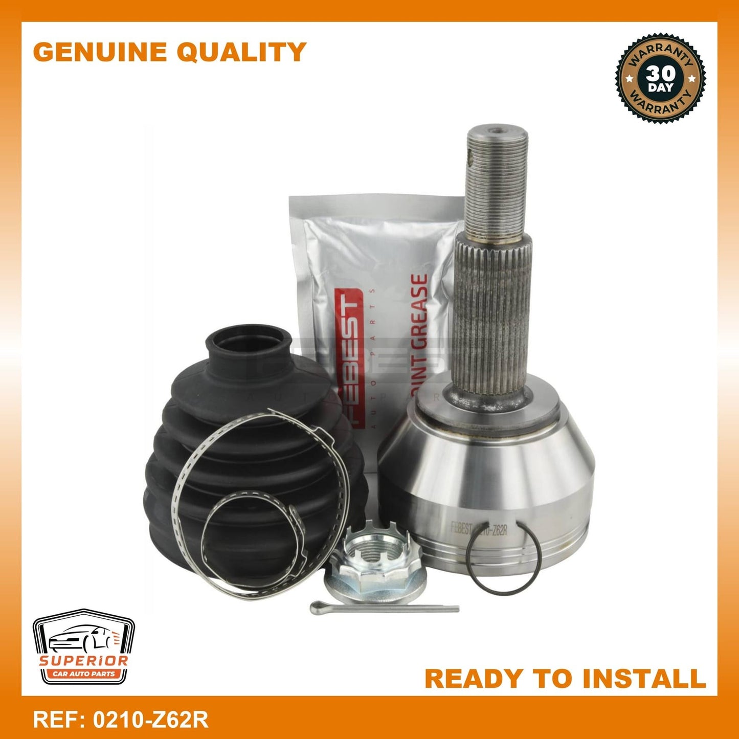 FEBEST 2010-2020 Nissan Armada Outer CV Joint 0210-Z62R