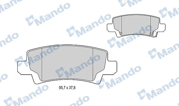 MANDO Toyota Brake Pad Set MBF015176