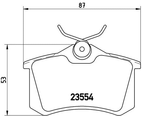 BREMBO 1993-2019 Volkswagen Jetta Brake Pad Set P85020