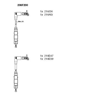 BREMI Volkswagen Ignition Cable Kit 206F200