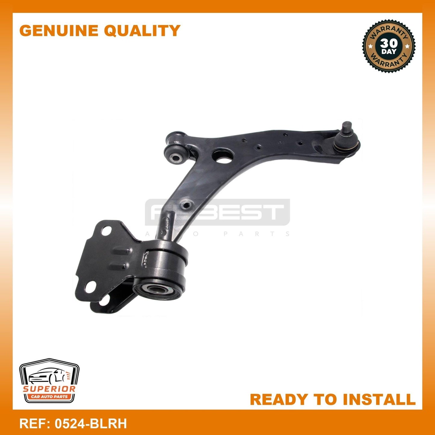 FEBEST 2008-2014 Mazda 3 Right Front Control Arm 0524-BLRH