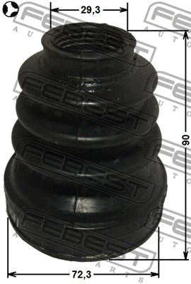 FEBEST RENAULT BOOT INNER CV JOINT KIT 72.3X90X29.3 - 2415-KANIIT