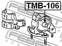 FEBEST 1991-2016 Toyota Corolla Rear Engine Mount Bushing TMB-106