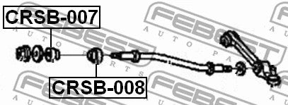 FEBEST 1995-2008 Mercury Sable Front Strut Rod Cushion CRSB-008