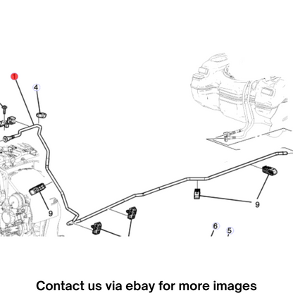 2018 Cadillac CTS Evaporative Emission Control System Pipe Used OEM 84443942
