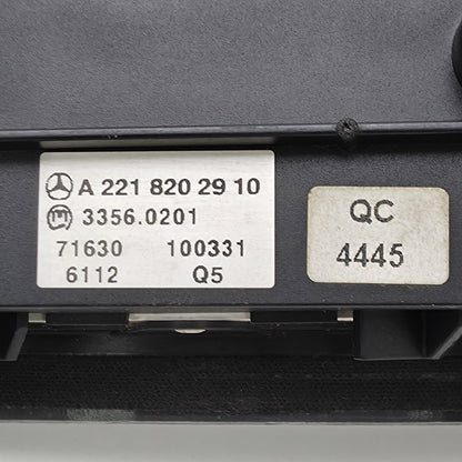 2007-2014 Mercedes-Benz S-Class Dashboard Dash Control Switch A2218202910