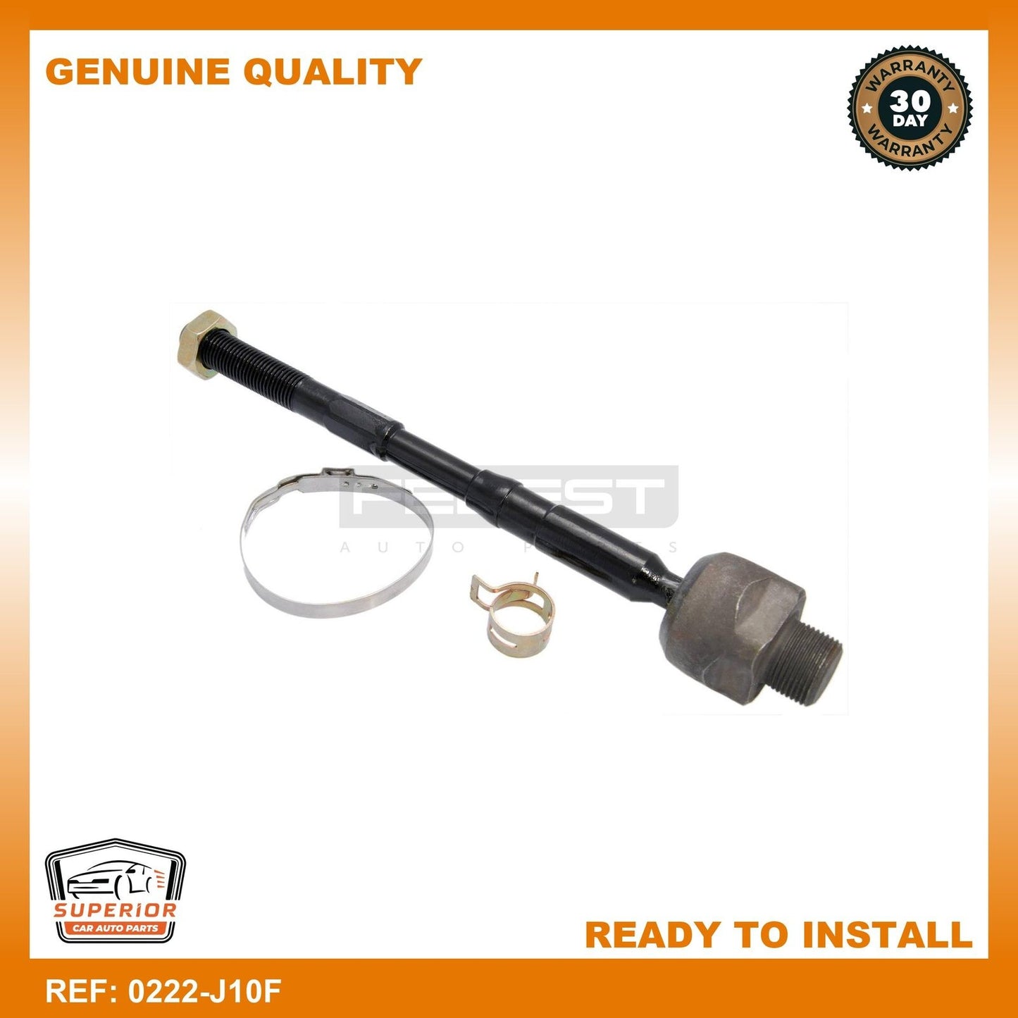 Febest 2008-2015 Nissan Rogue Inner Tie Rod 0222-J10F