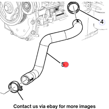 2018 Cadillac CTS Radiator Outlet Hose Used OEM 84128850
