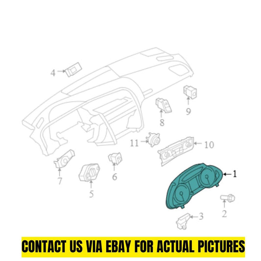 Audi 2009-2011 Q5 Instrument Cluster 8R0920950B
