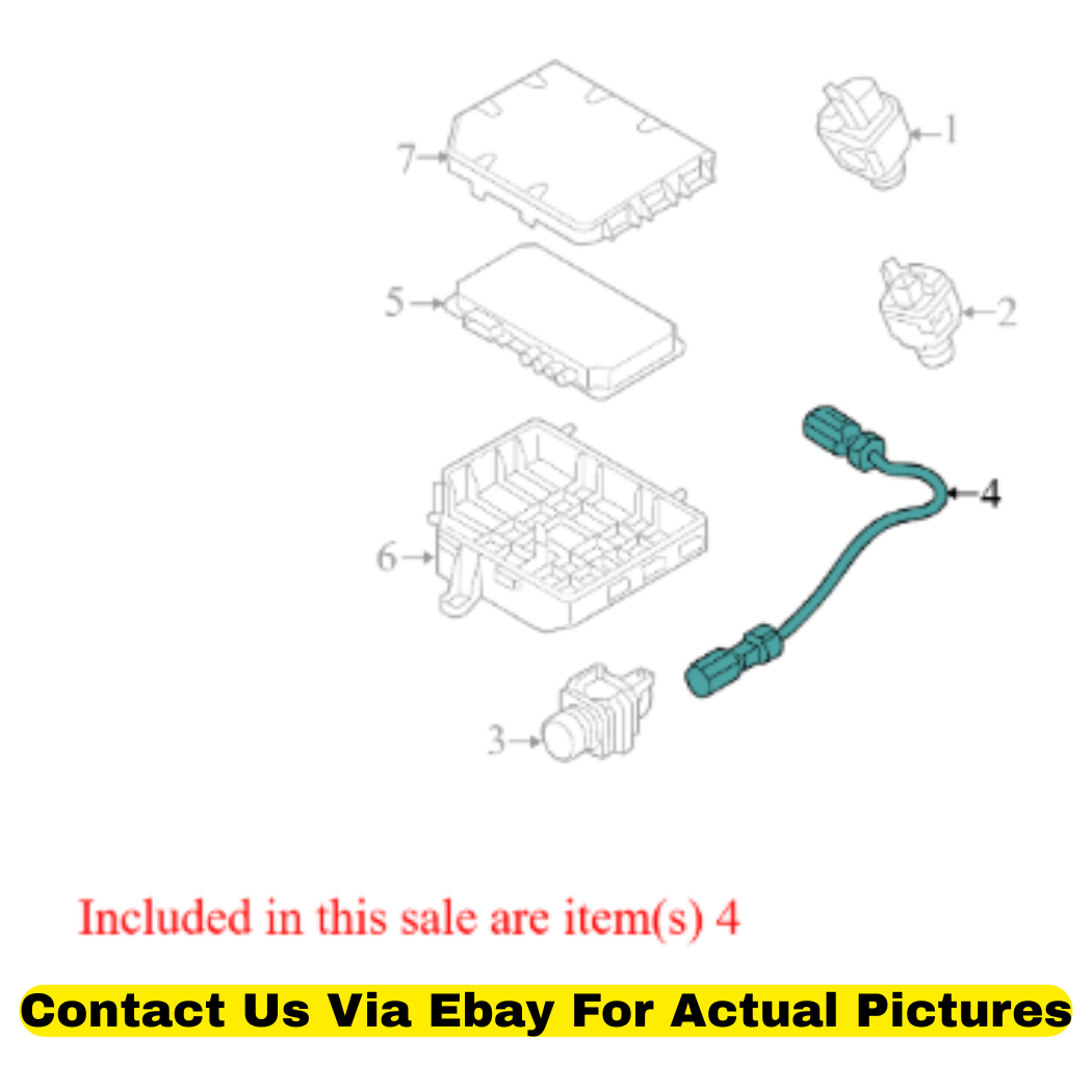 2016 Audi A6 Quattro Park Assist Camera Wiring Harness Used OEM 4G0971192A