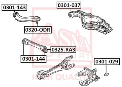 Febest Ball Joint Rear Upper Arm 0320-ODR