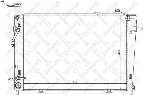 STELLOX 2005-2010 Kia Sportage Radiator 25310-0Z850