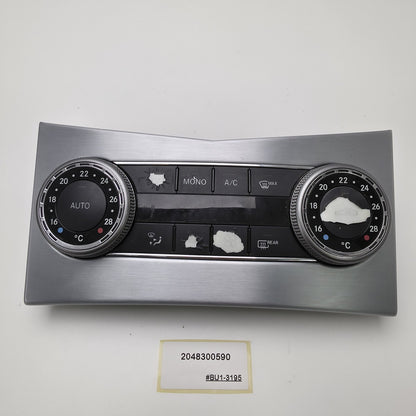 2008-2011 Mercedes-Benz C-Class Climate Control Panel 2048300590