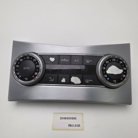 2008-2011 Mercedes-Benz C-Class Climate Control Panel 2048300590