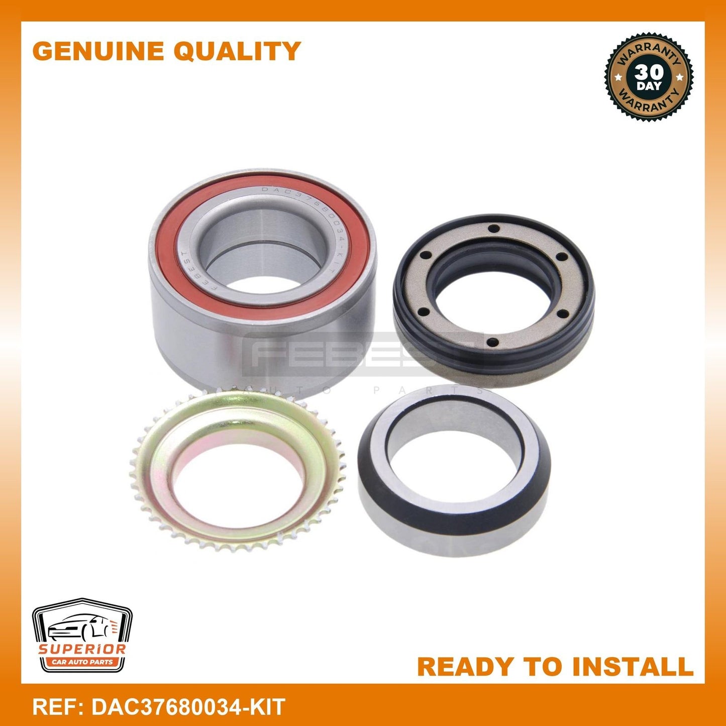 Febest Rear Wheel Bearing Repair Kit DAC37680034-KIT