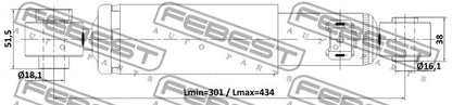 FEBEST 2013-2016 Hyundai Santa Fe Rear Shock Absorber 12110-020R