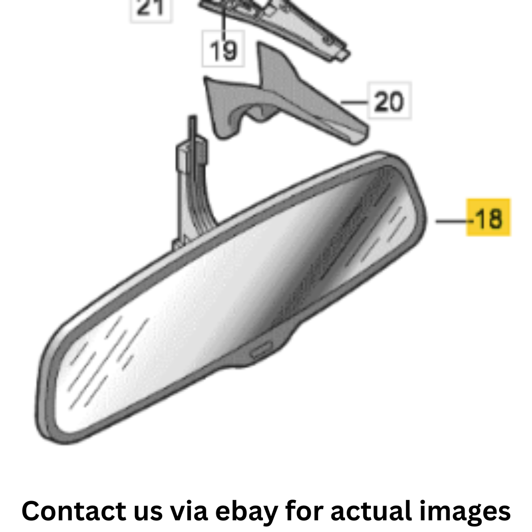 2007 Audi Q7 Interior Anti-Dazzle Rear View Mirror Used OEM 8R0857511A