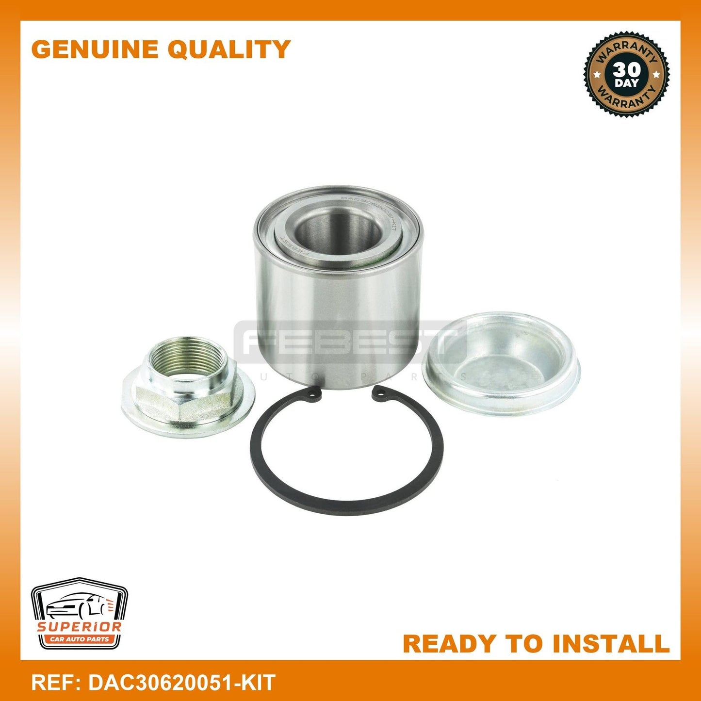 FEBEST Citroen Rear Wheel Bearing Repair Kit DAC30620051-KIT