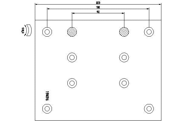 TEXTAR Mercedes-Benz Brake Lining Kit, Drum Brake 1949602