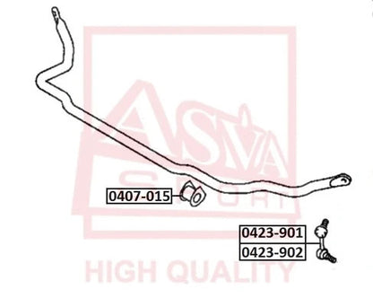 Febest 2000-2006 Mitsubishi Montero Front Right Stabilizer Link 0423-902