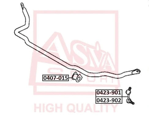 Febest 2000-2006 Mitsubishi Montero Front Right Stabilizer Link 0423-902