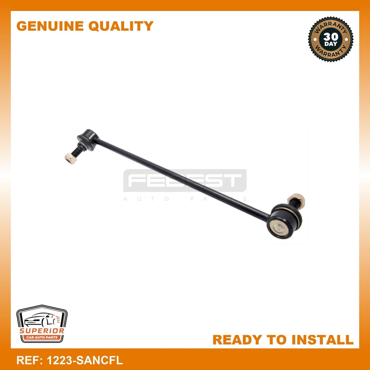 FEBEST 2005-2012 Hyundai Santa Fe Front Left Stabilizer Link 1223-SANCFL