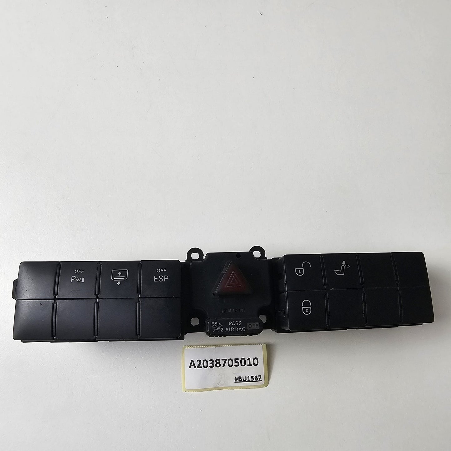 Mercedes W203 C-Class Switch Block Parktronic & Rear Window Blind A2038705010