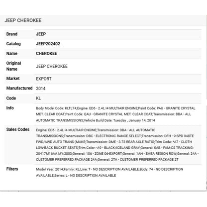Jeep 2014-2018 Cherokee Wheelhouse Shield Right 68102262AG
