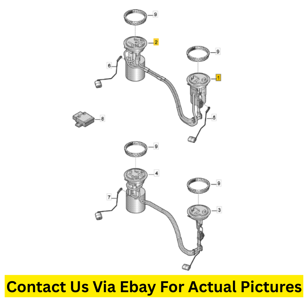 2017 Volkswagen Tiguan Fuel Filter with Flange & Fuel Delivery Module Used OEM