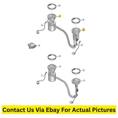 2017 Volkswagen Tiguan Fuel Filter with Flange & Fuel Delivery Module Used OEM