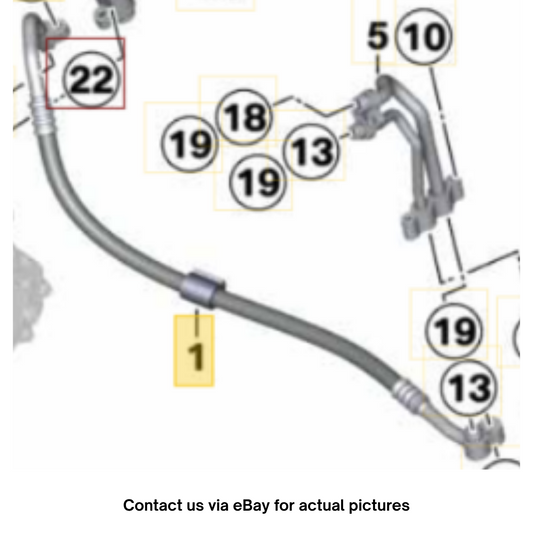 2007–2015 Mini Cooper A/C Discharge Hose OEM 64539224859