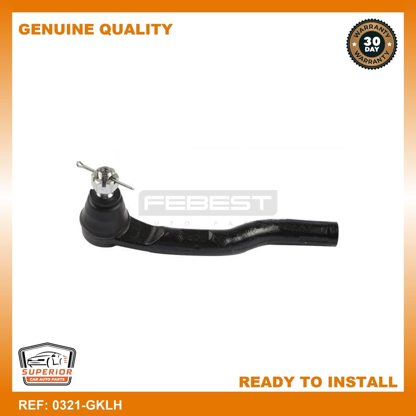 FEBEST 2014-2019 Honda City Steering Tie Rod End Left 0321-GKLH
