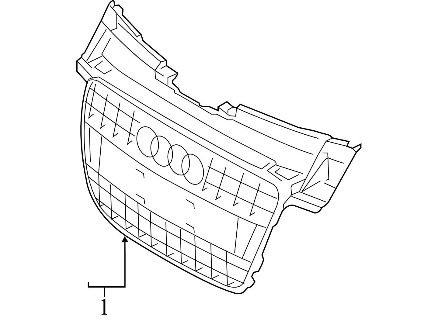 2010 Audi A4 Front Grille Used OEM 8K08536511QP
