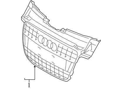 2010 Audi A4 Front Grille Used OEM 8K08536511QP
