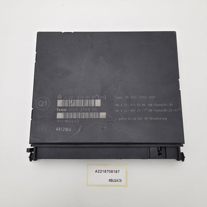 2005-2014 Mercedes-Benz S600 W221 Rear Seat Control Module A2218706187