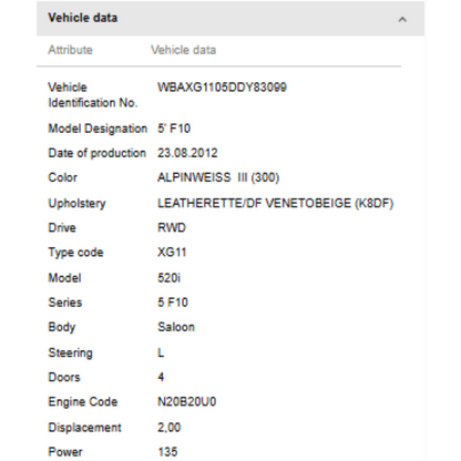 2011-2016 BMW 520i (F10) Holder Amplifier OEM 65159174269