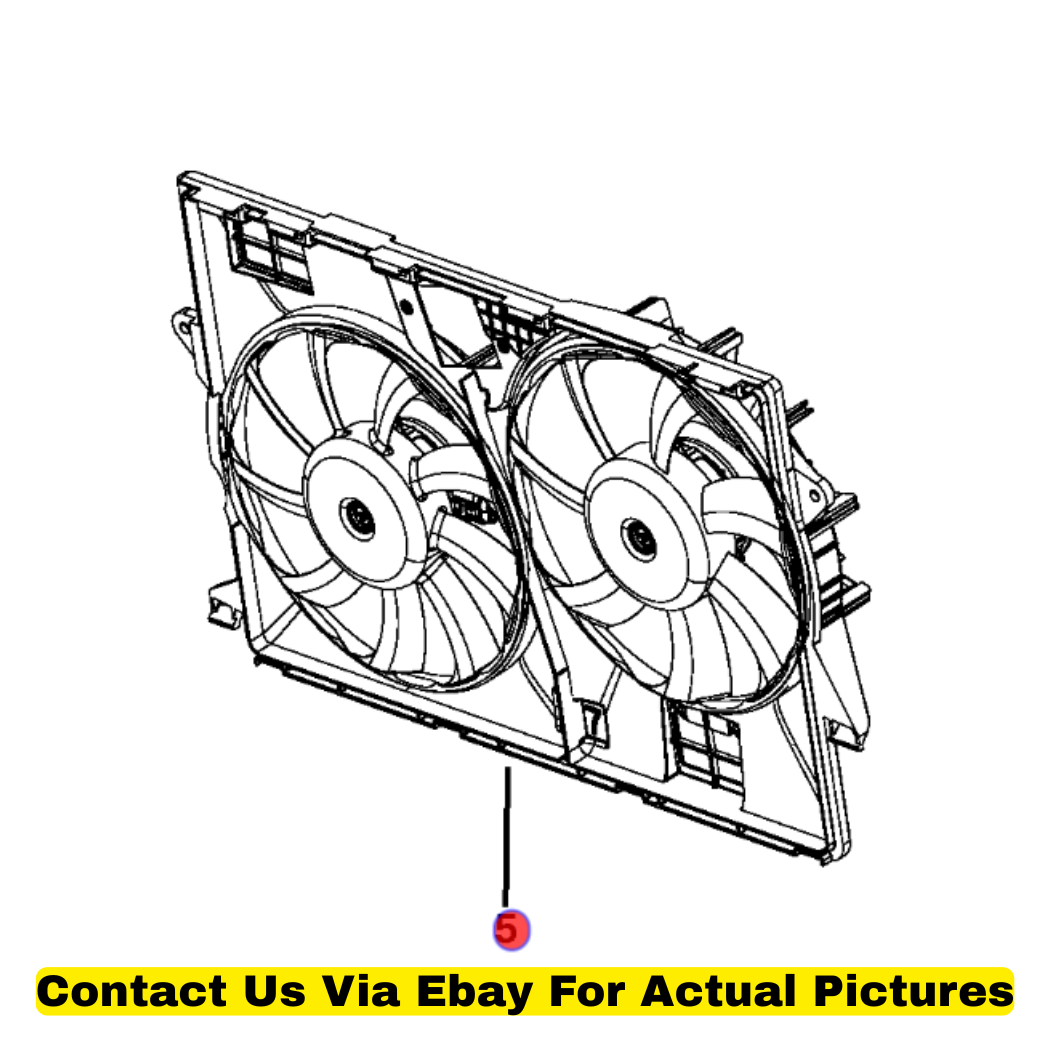 2014 Jeep Cherokee Radiator Cooling Fan Module Used OEM 52014621AC