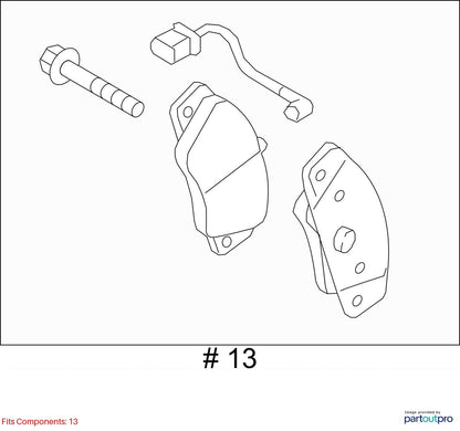 2008–2018 Audi A6 Quattro Front Brake Pad Set Used OEM 4G0698151AA