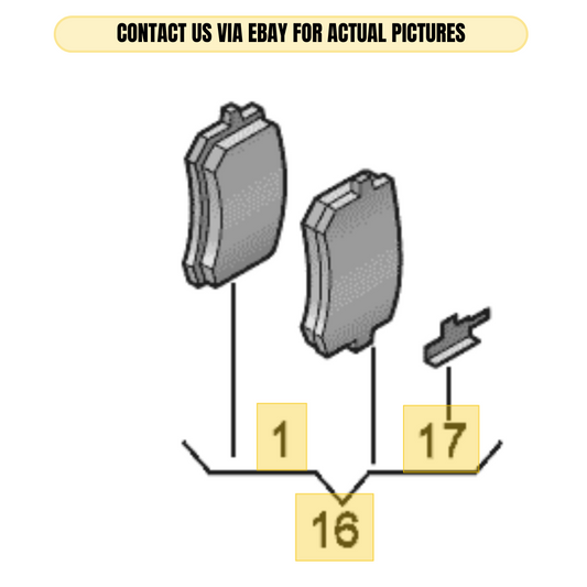 2010-2012 AUDI A4 FRONT/REAR DISC BRAKE PADS SET USED OEM 8K0698451A
