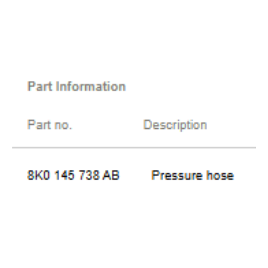 2011–2015 Audi A4  Intercooler / Turbo Charge-Air Hose Used OEM 8K0145738AB