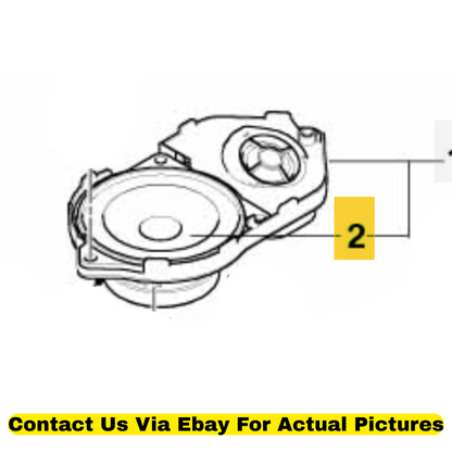 2012 BMW X6 Mid-Range Speaker Used OEM 65139151864