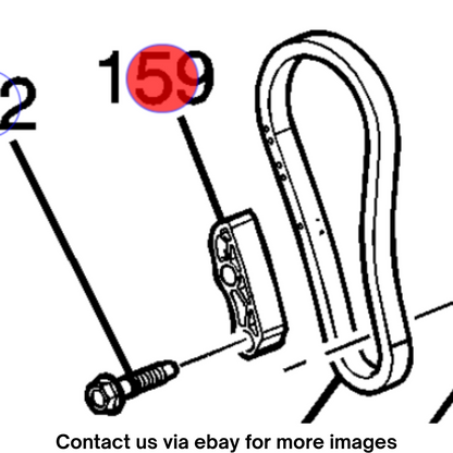 2018 Cadillac CTS Balance Chain Guide Used OEM 12655471
