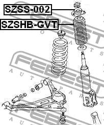 FEBEST 1999-2005 Suzuki Grand Vitara Front Shock Absorber Boot SZSHB-GVT