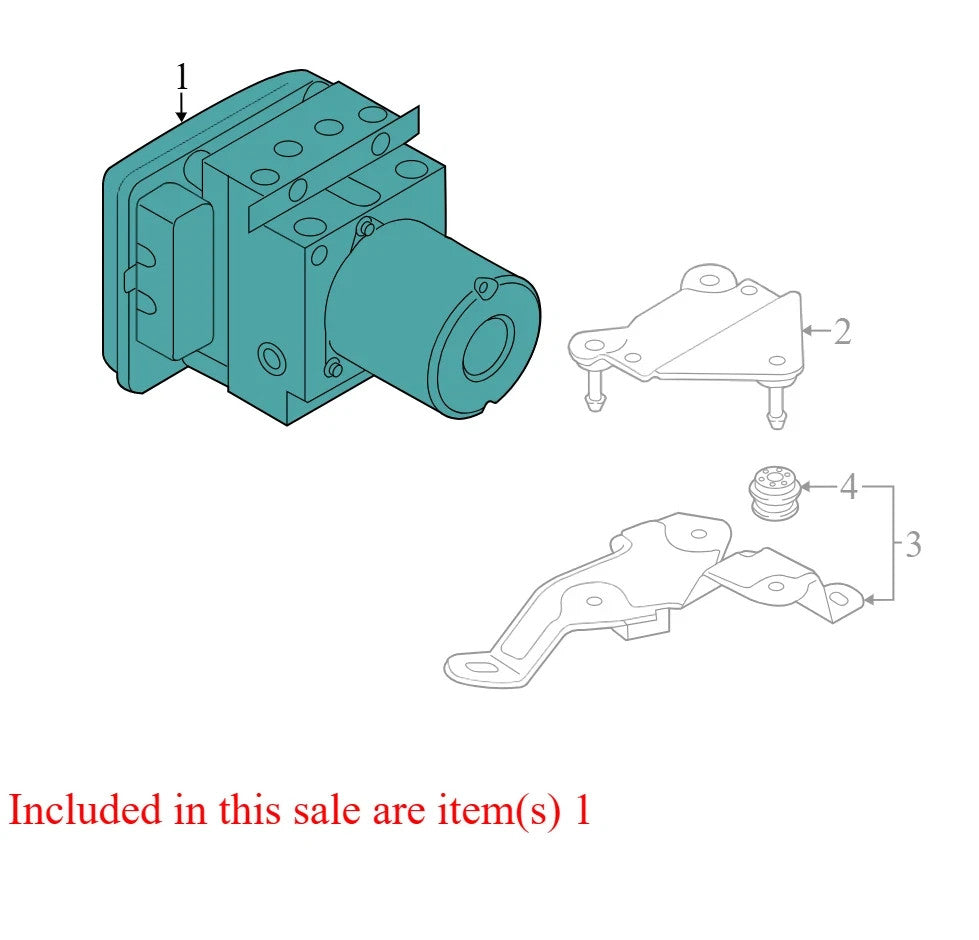 2016 Audi A6 Quattro ABS Hydraulic Assembly Used OEM 4G0614517AABEF