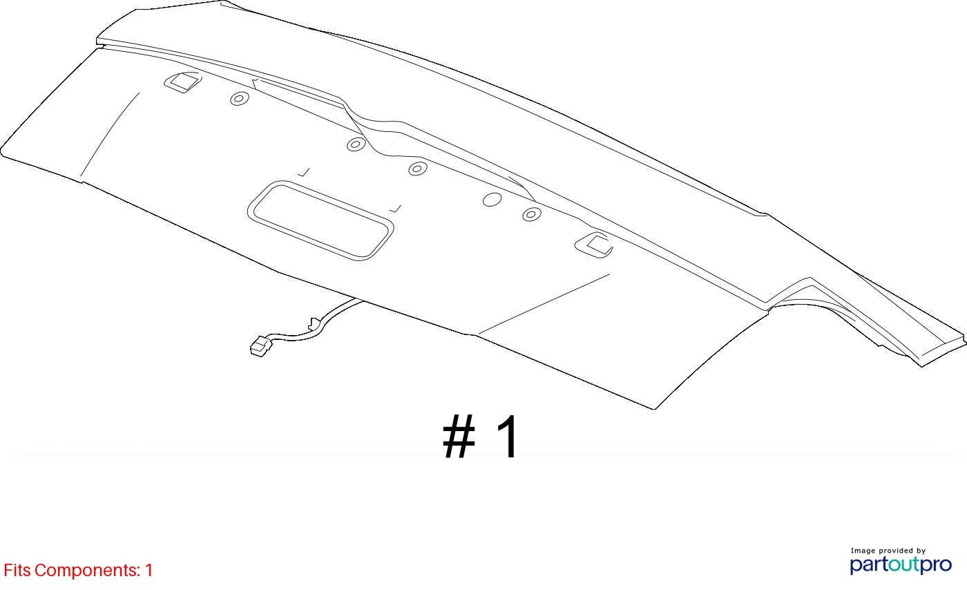 2018 Cadillac CTS Rear Compartment Lid Panel Used OEM 23361364