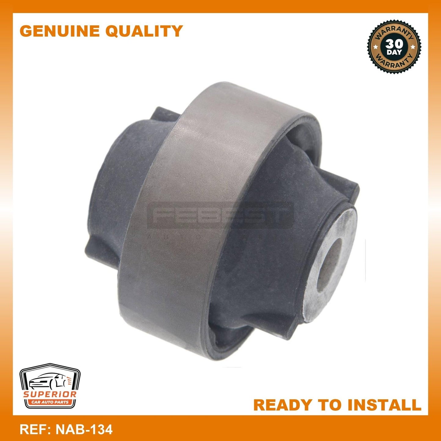 Febest 02-08 Renault Megane Rear Bushing Front Control Arm NAB-134