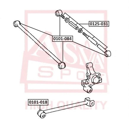 Febest 1990-1994 Toyota Camry Rear Lateral Link 0125-031