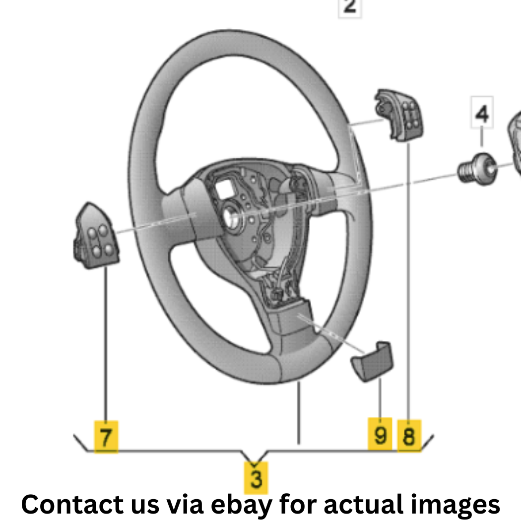 2013 Volkswagen Jetta Multifunction Leather Steering Wheel Used OEM 5C0419091S
