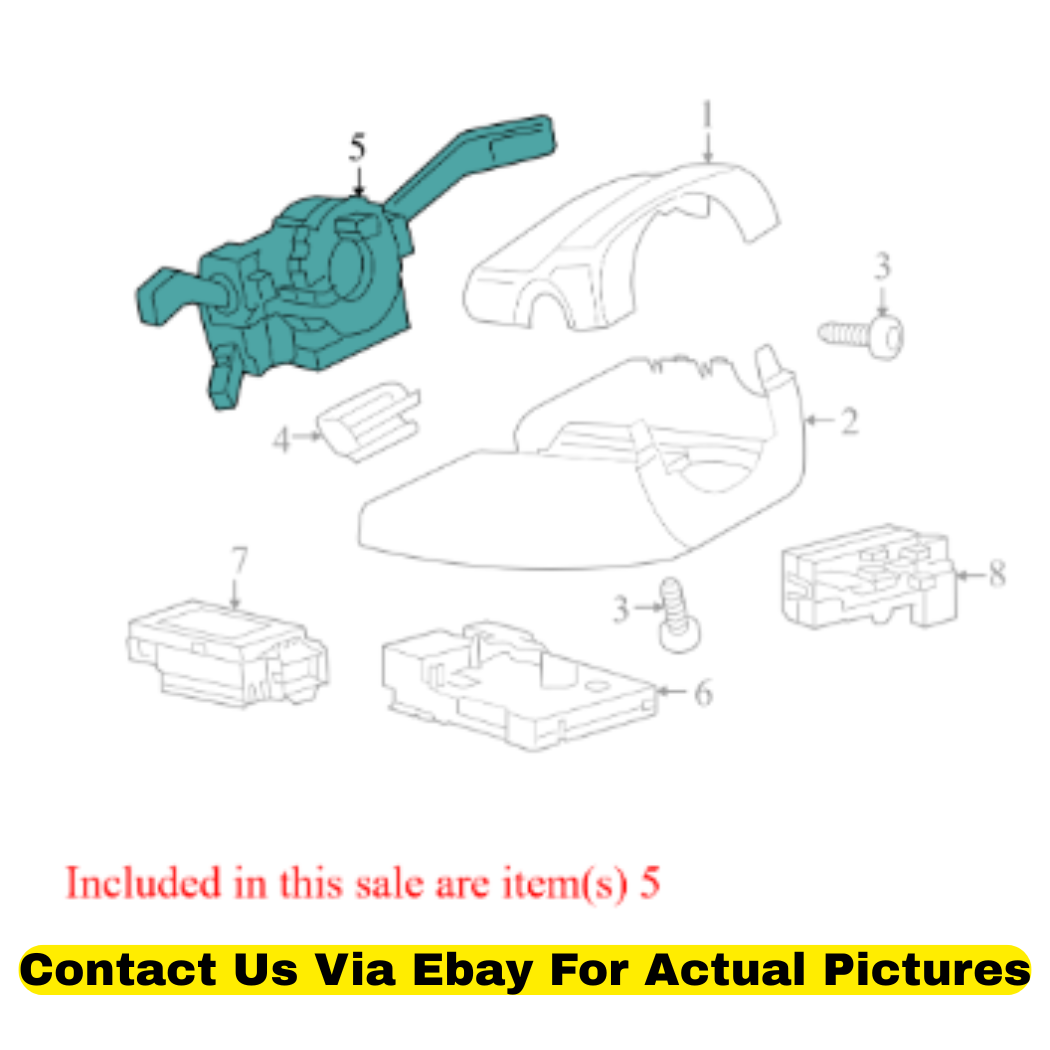 2012 Volkswagen CC Turn Signal / Combination Lever Used OEM 3C9953502B9B9