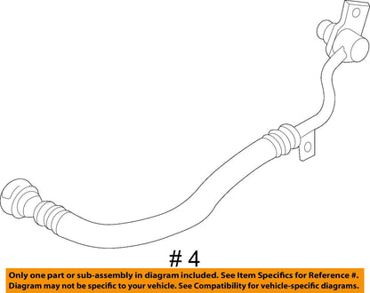 2020-2025 Audi SQ8 Auto Trans Oil Cooler Hose Assembly 4N0317818AF
